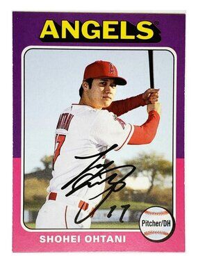 SHOHEI OHTANI "1975 TOPPS" RETRO 2019 TOPPS ARCHIVES #101, ANGELS, DODGERS, MVP!